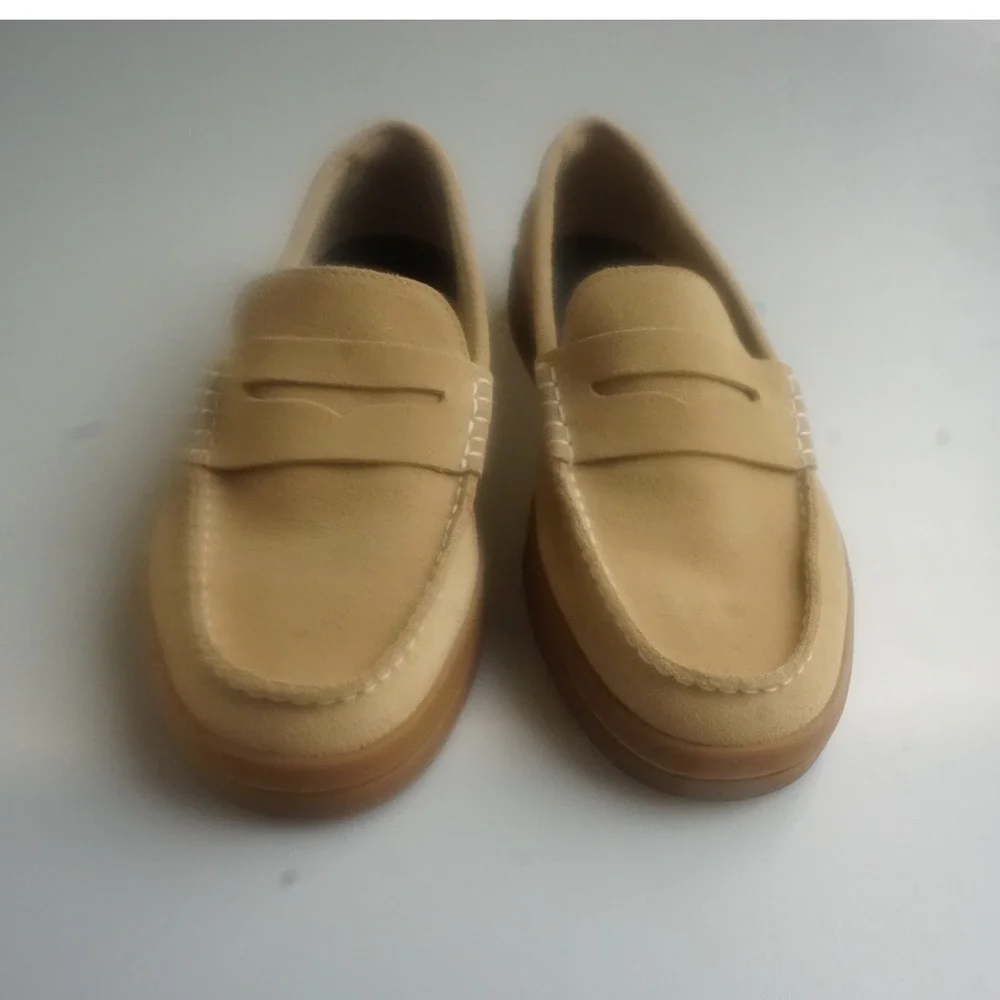Cole Haan Pinch Classic Tan Nubuck Suede Penny Loafers Men 9 C27941 Casual